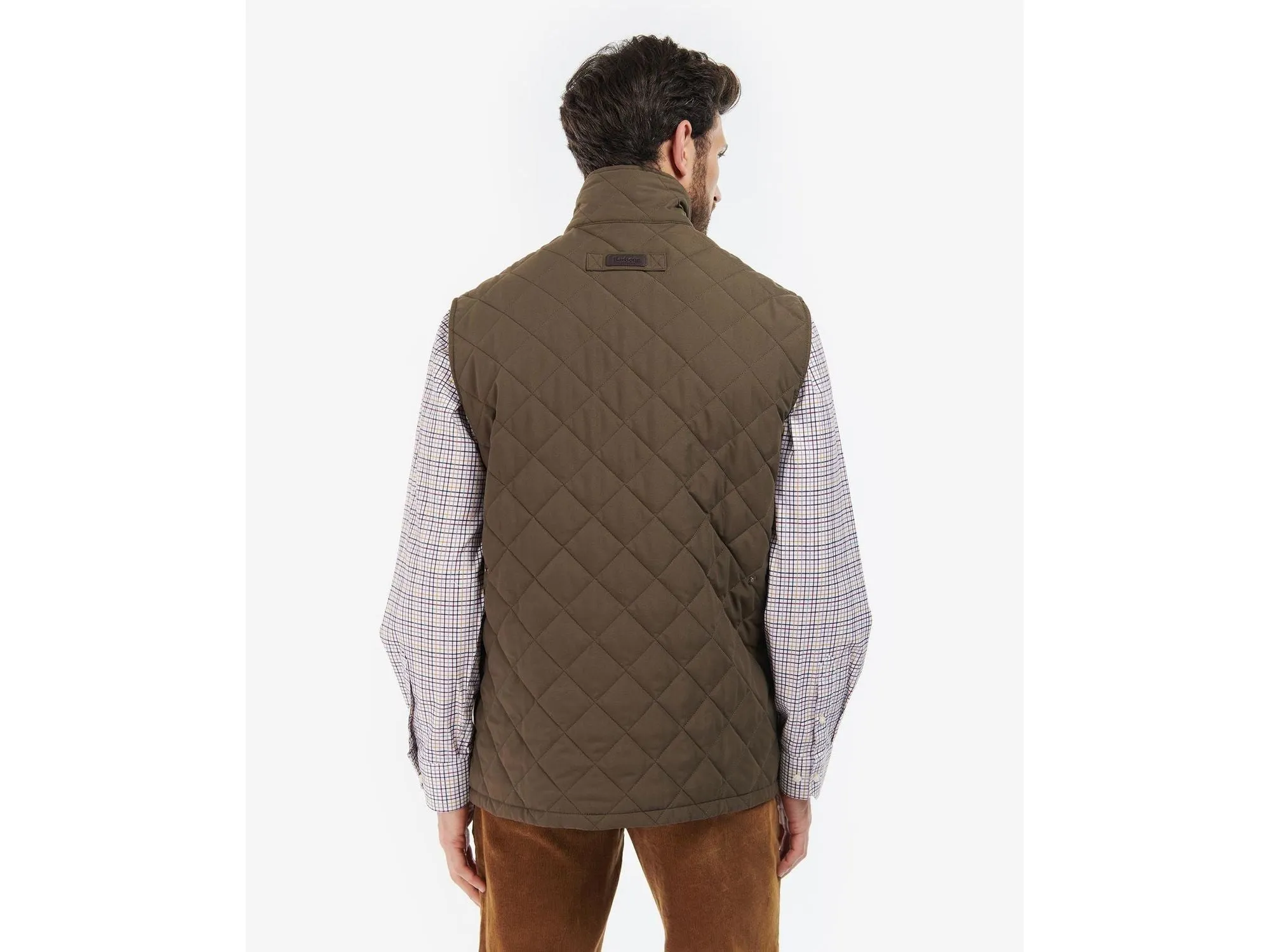 Barbour Shoveler Gilet Quilted Lightweight Insulated Vest In Olive