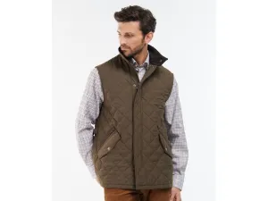 Barbour Shoveler Gilet Quilted Lightweight Insulated Vest In Olive