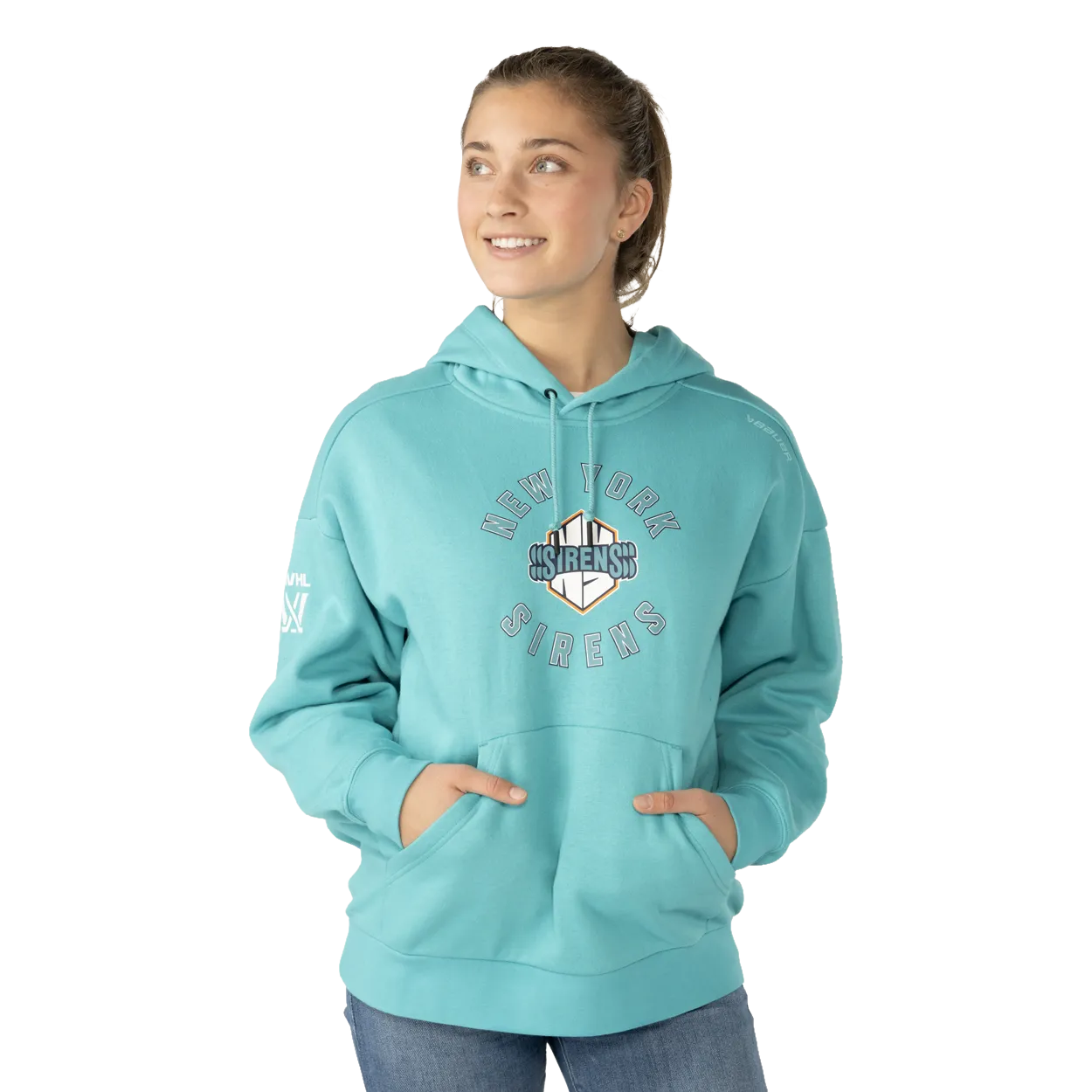 BAUER PWHL TEAM ULTIMATE HOODIE WOMENS NEW YORK SIRENS