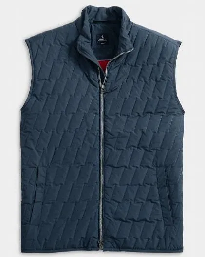 Belfry Quilted Puffer Vest in Space by Johnnie-O