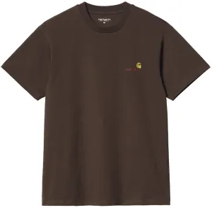 Carhartt WIP Mens American Script T Shirt Tobacco