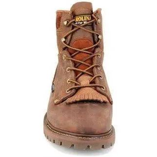 Carolina Men's 28 Series 6” Waterproof Grizzly Work Boot - Brown - CA7028