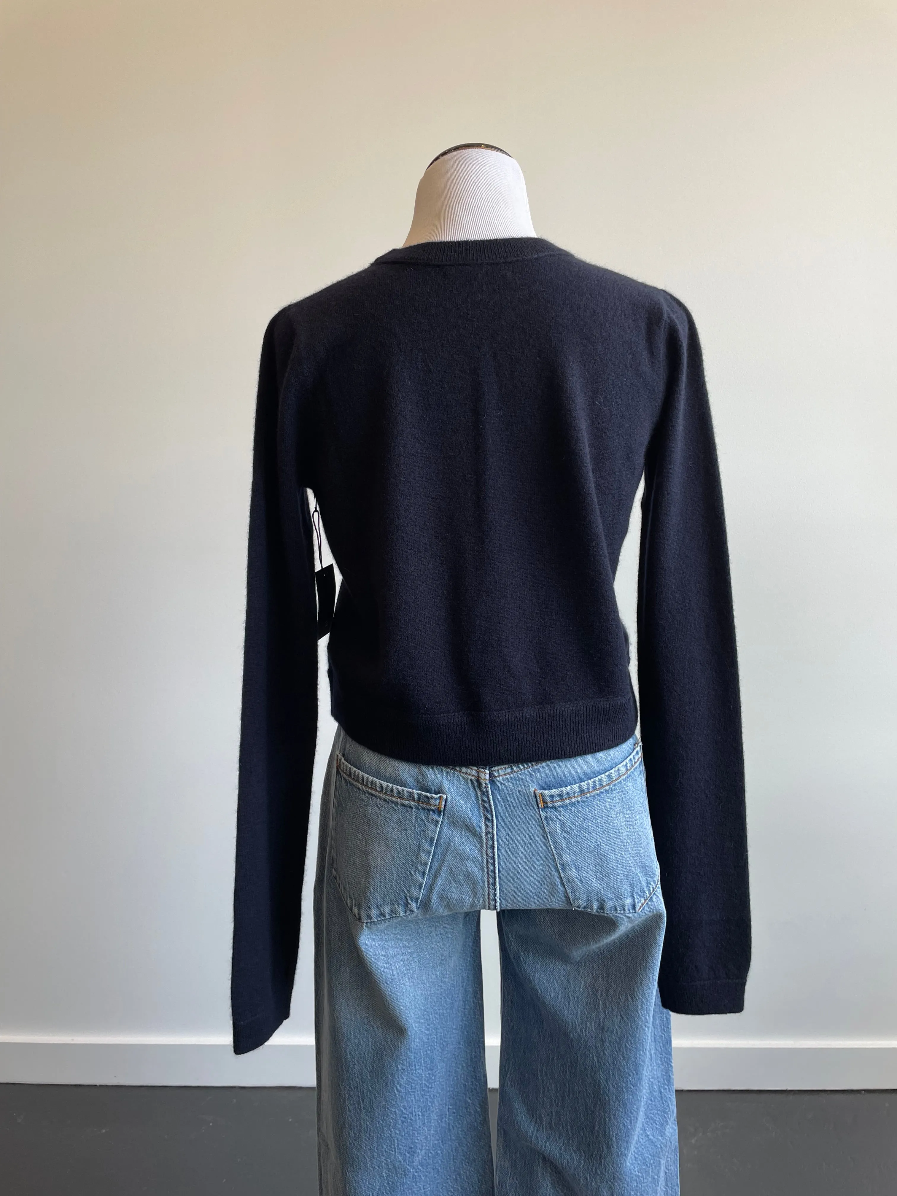 Cashmere All Thumbs Sweater in Inkwell