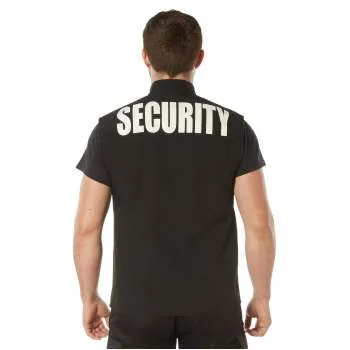 Concealed Carry Soft Shell Security Vest - Black