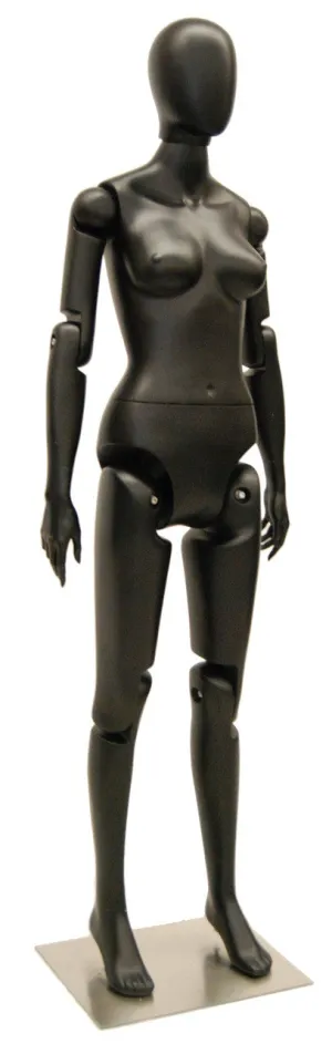 Female Black Abstract Posable Mannequin MM-FXBEG