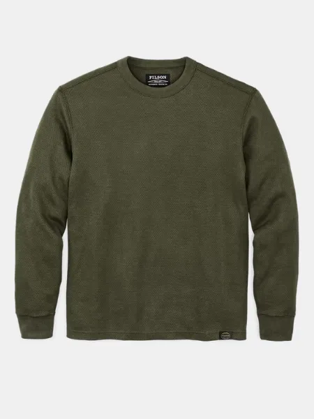 FILSON WAFFLE KNIT THERMAL CREWNECK