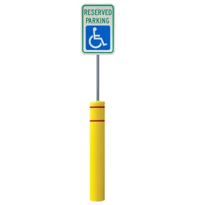 FlexBollard XL - 7" x 52" with 99" Signpost