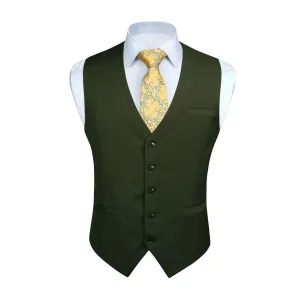 Formal Suit Vest - GREEN