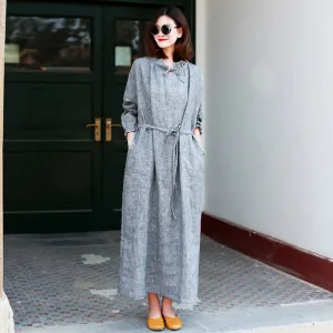 Gray Women Dresses Casual Summer Women Dresses Long Women Dresses MDYP97516