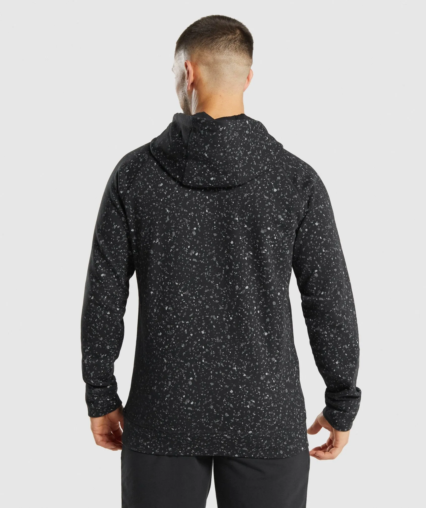 Gymshark Micro Print Hoodie - Black