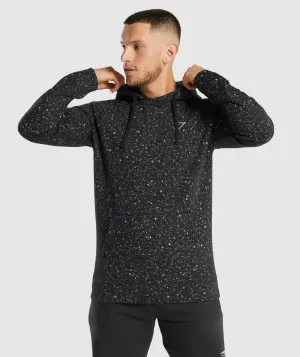 Gymshark Micro Print Hoodie - Black