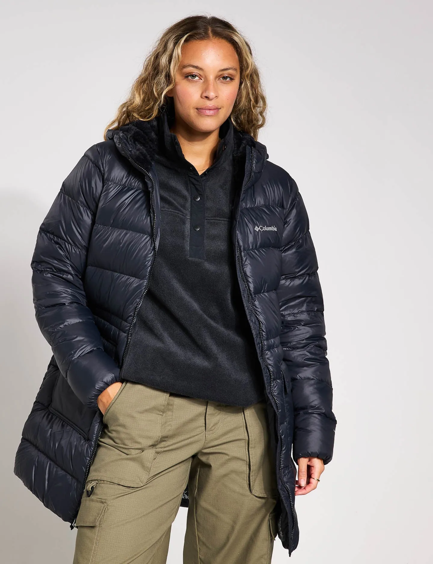 Harmony Falls Hooded Mid Down Jacket - Black