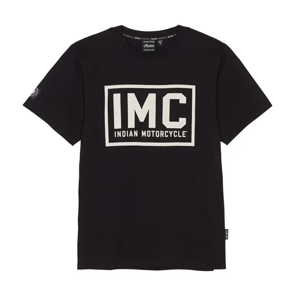 Indian Motorcycle Rectangle IMC T-Shirt Black