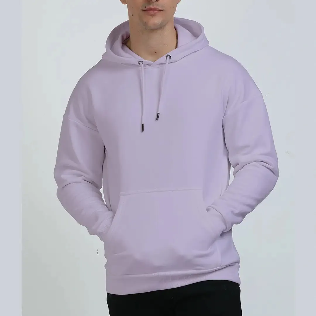 Lavender Oversized Hoodie for Men (Heavyweight)