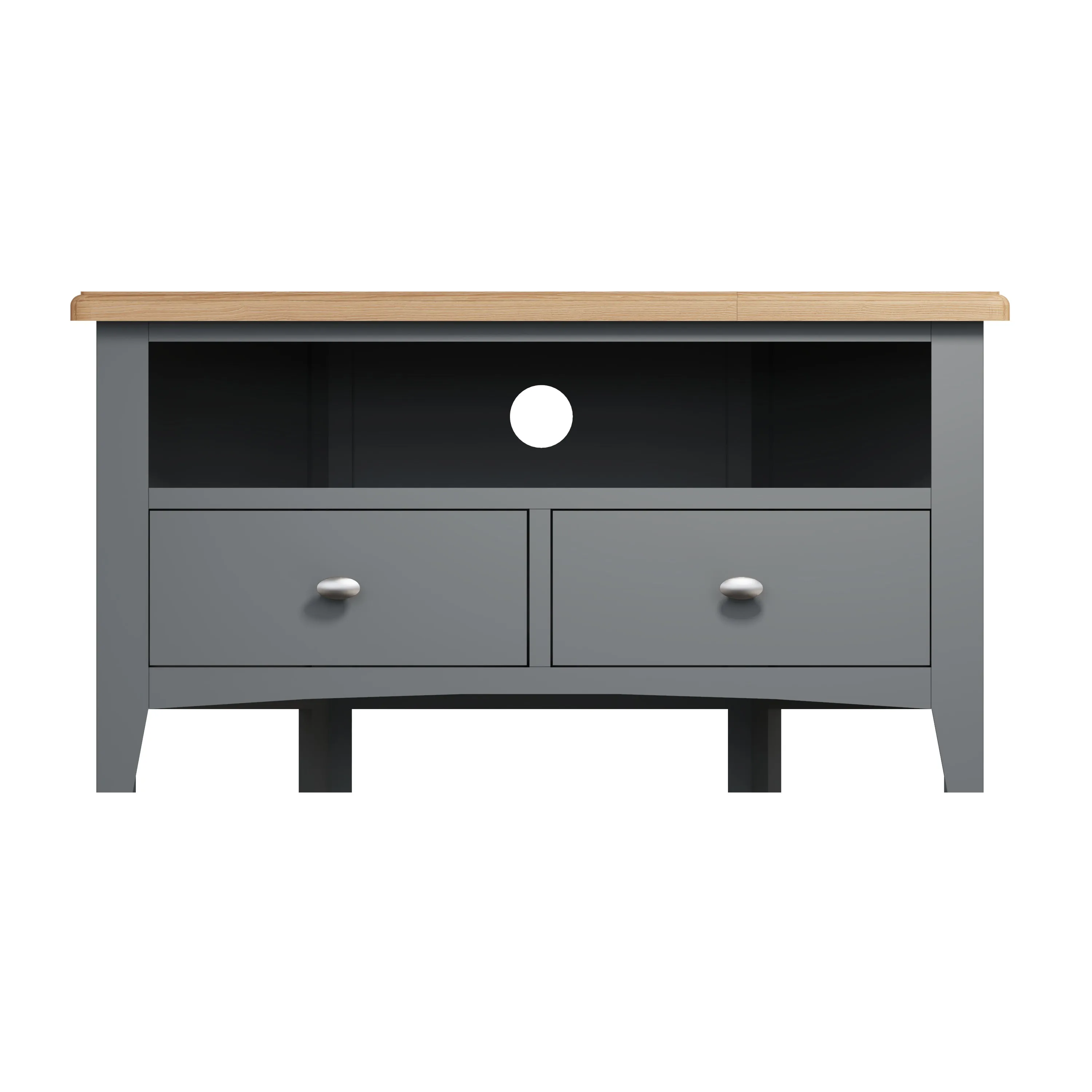 Malmesbury Grey Corner TV Unit 90 x 44 x 48 cm