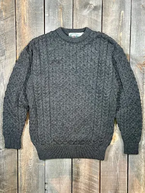 Merino Crew Neck Sweater - Charcoal