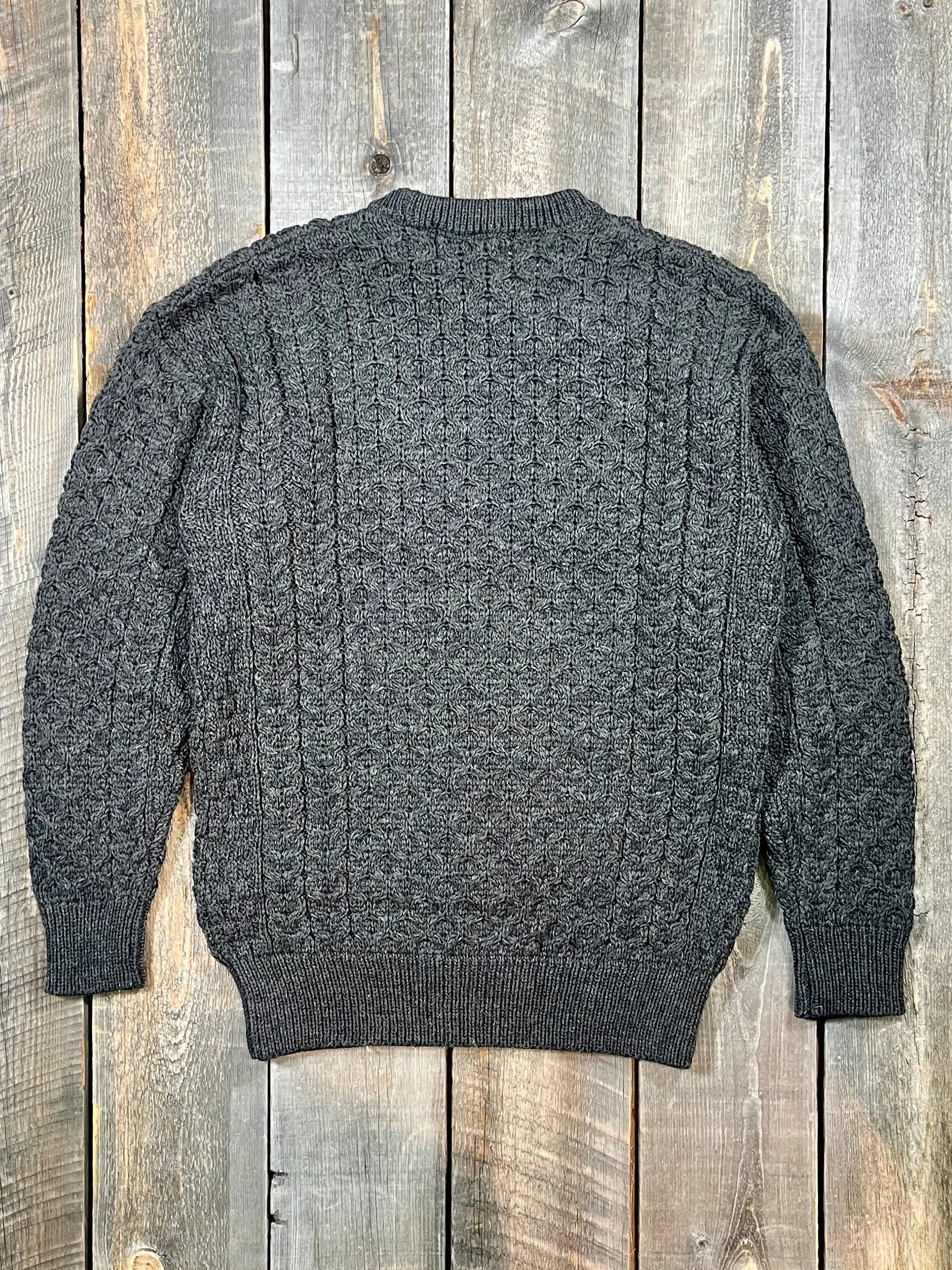 Merino Crew Neck Sweater - Charcoal