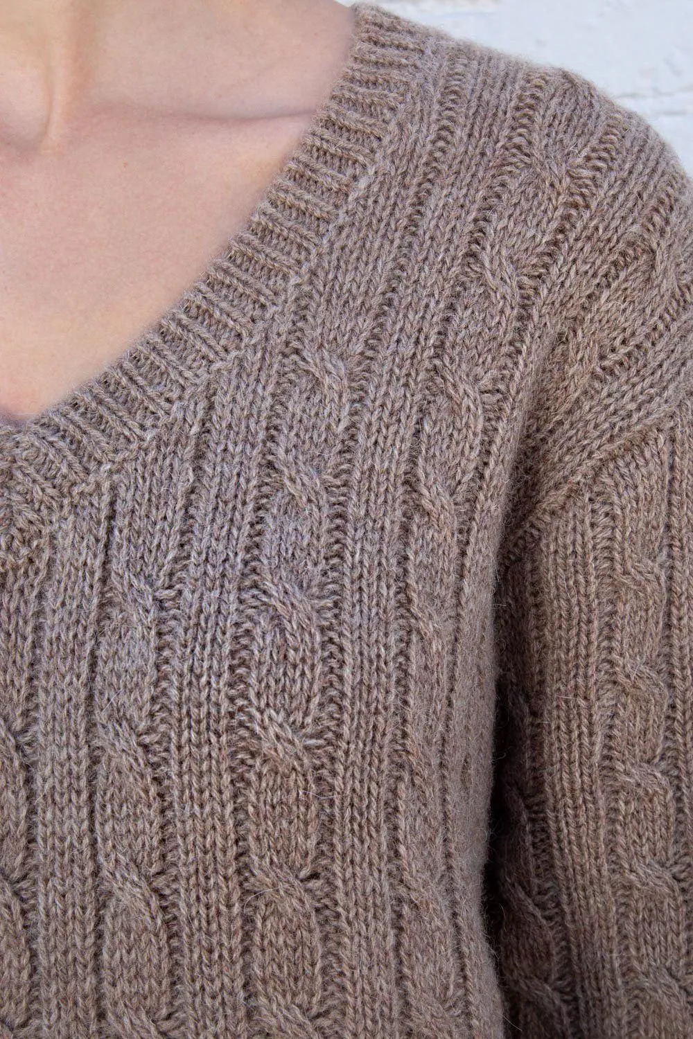 Nikki Heavy Wool Cable Knit Sweater