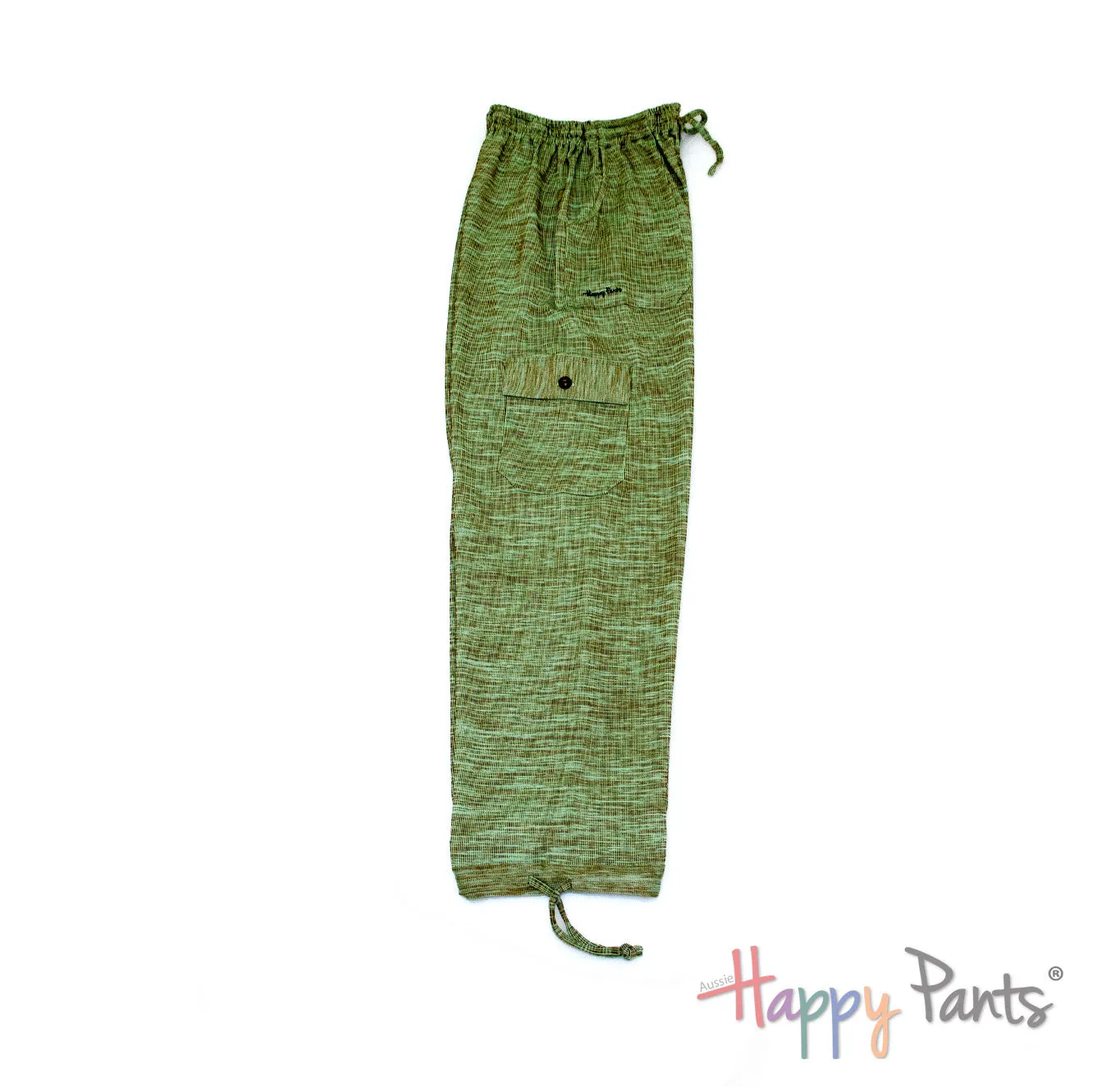 Olive Essence Brown Men Happy Pants