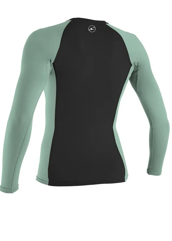 O'Neill girls rash tops - freshmint long