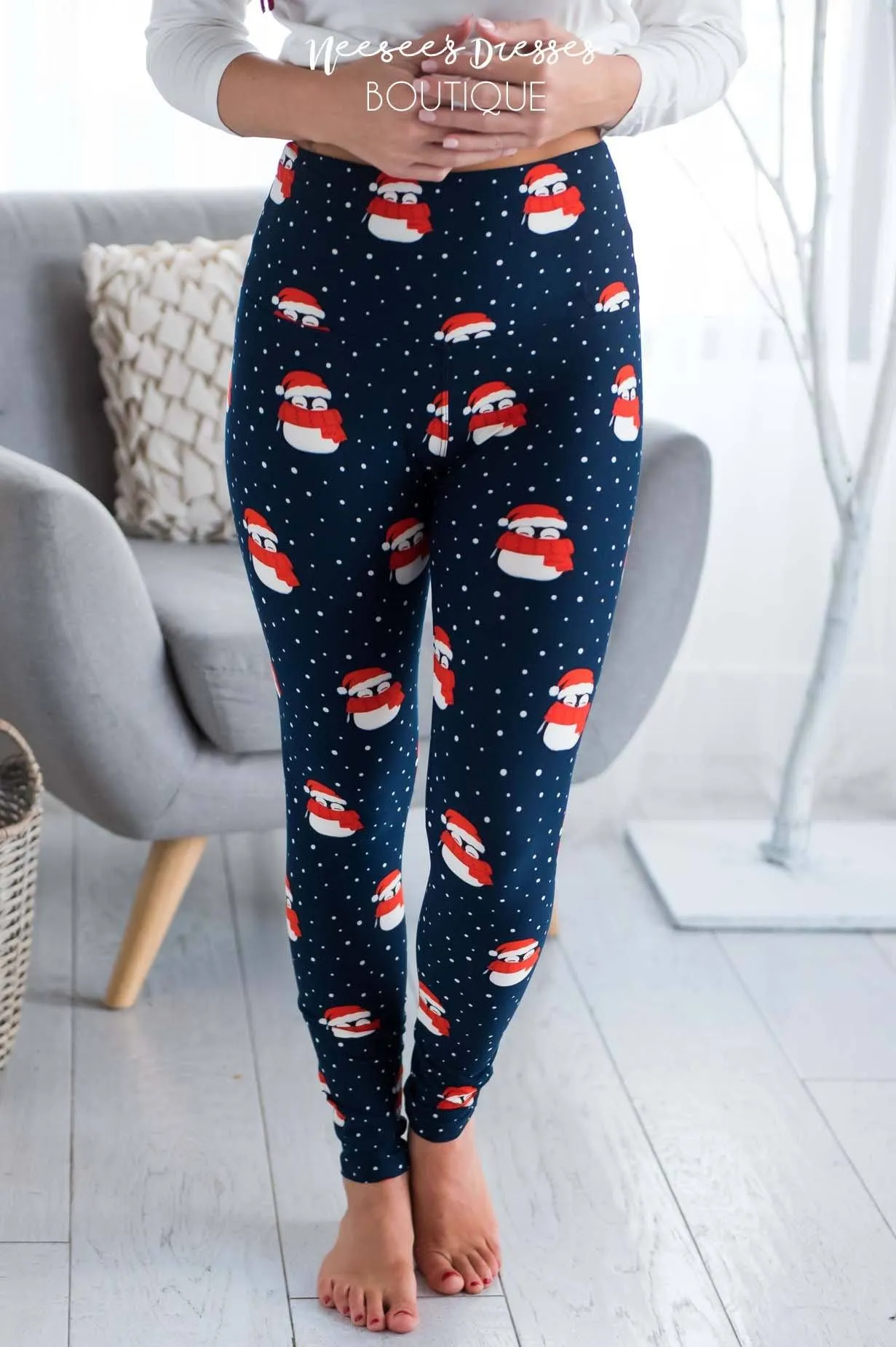 Penguin Cutie Christmas Leggings