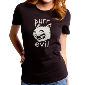 Purr Evil Women's T-Shirt