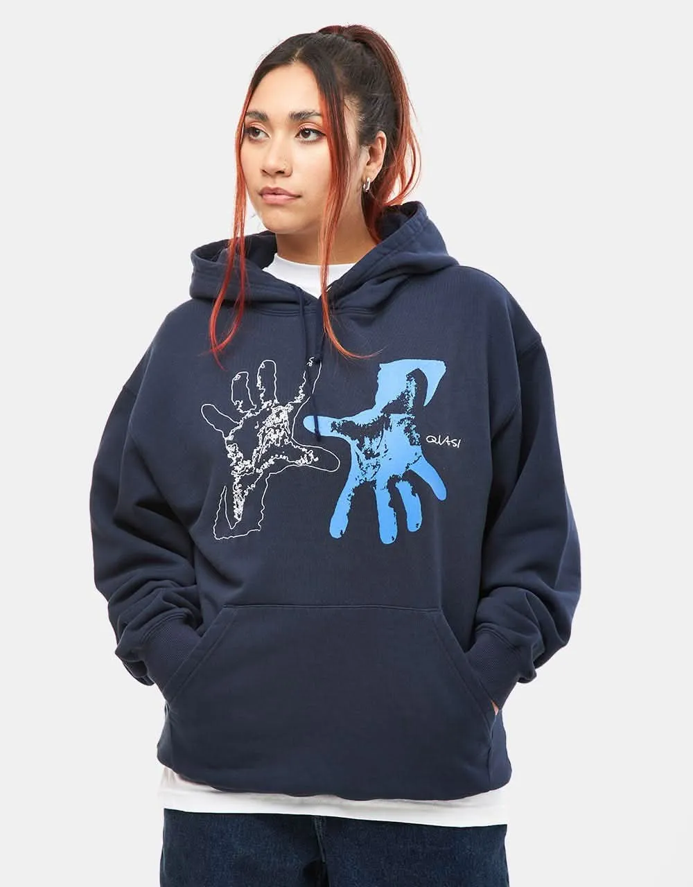 Quasi Reach Pullover Hoodie - Navy