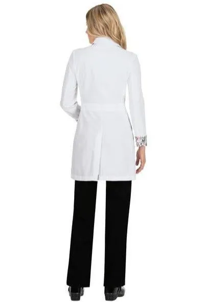 REBECCA Stylish fitted lab coat with beautiful facing on back of neck and interior cuffs