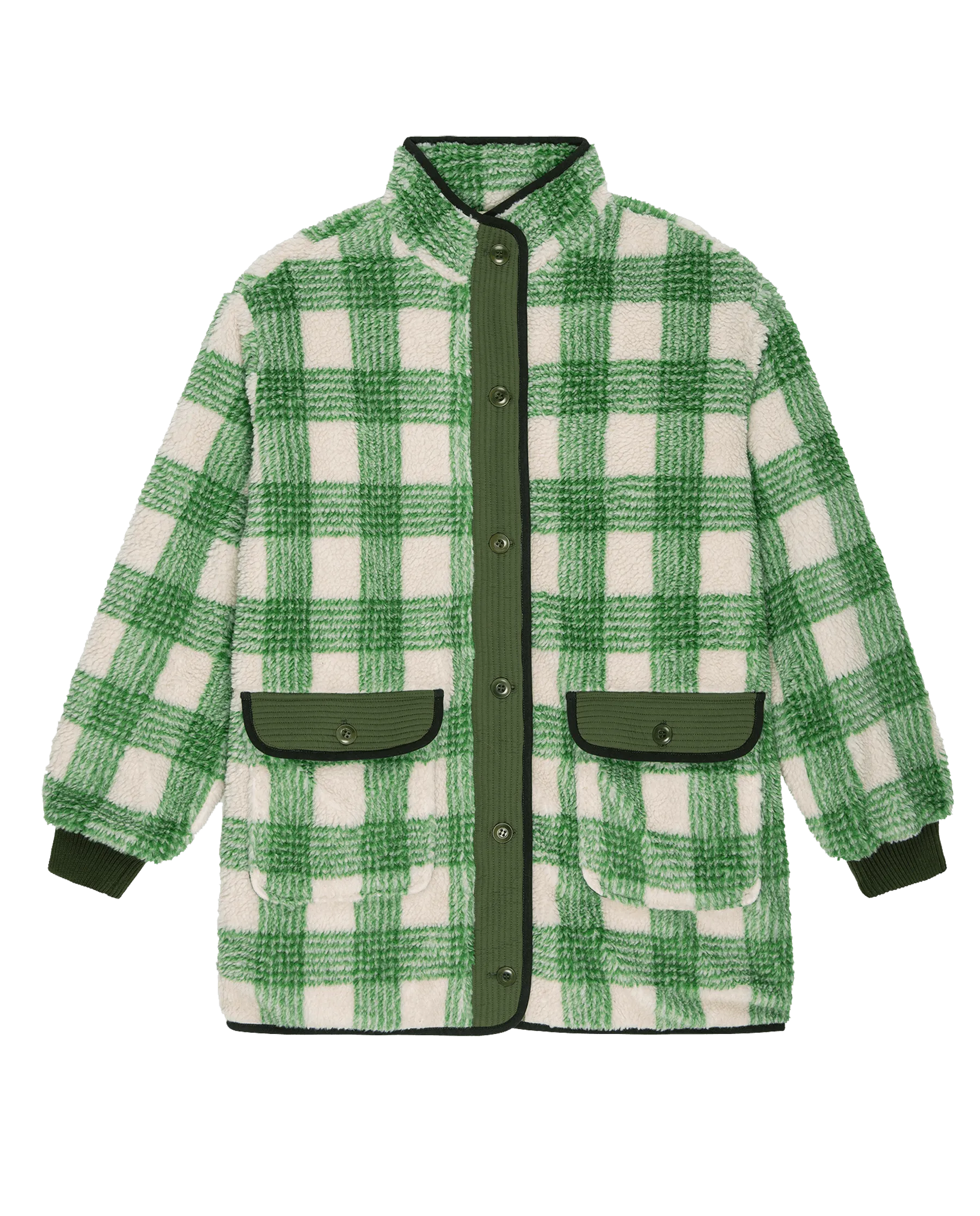 The Plush Mountaintop Coat. -- Alpine Plaid