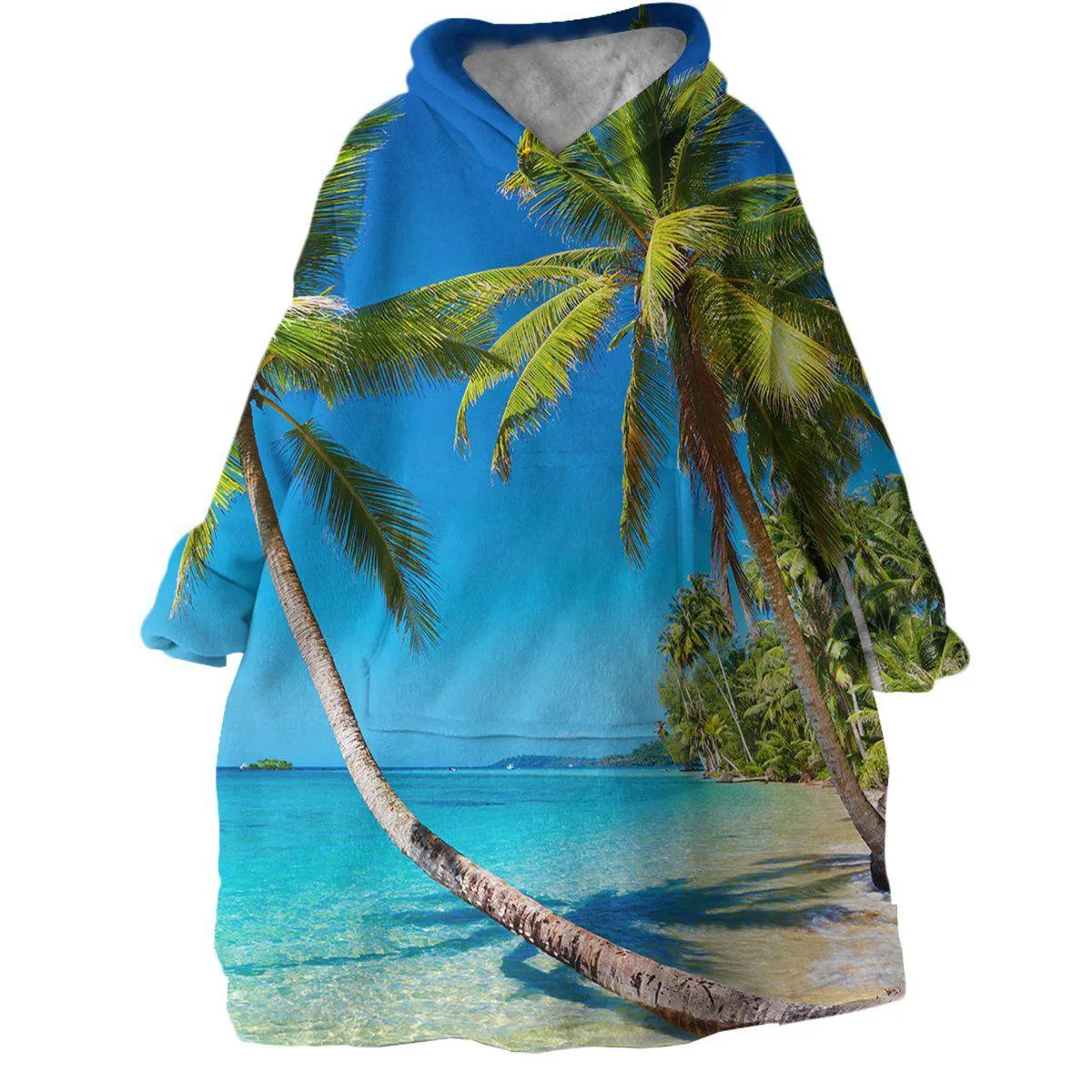 Tropical Escape Wearable Blanket Hoodie