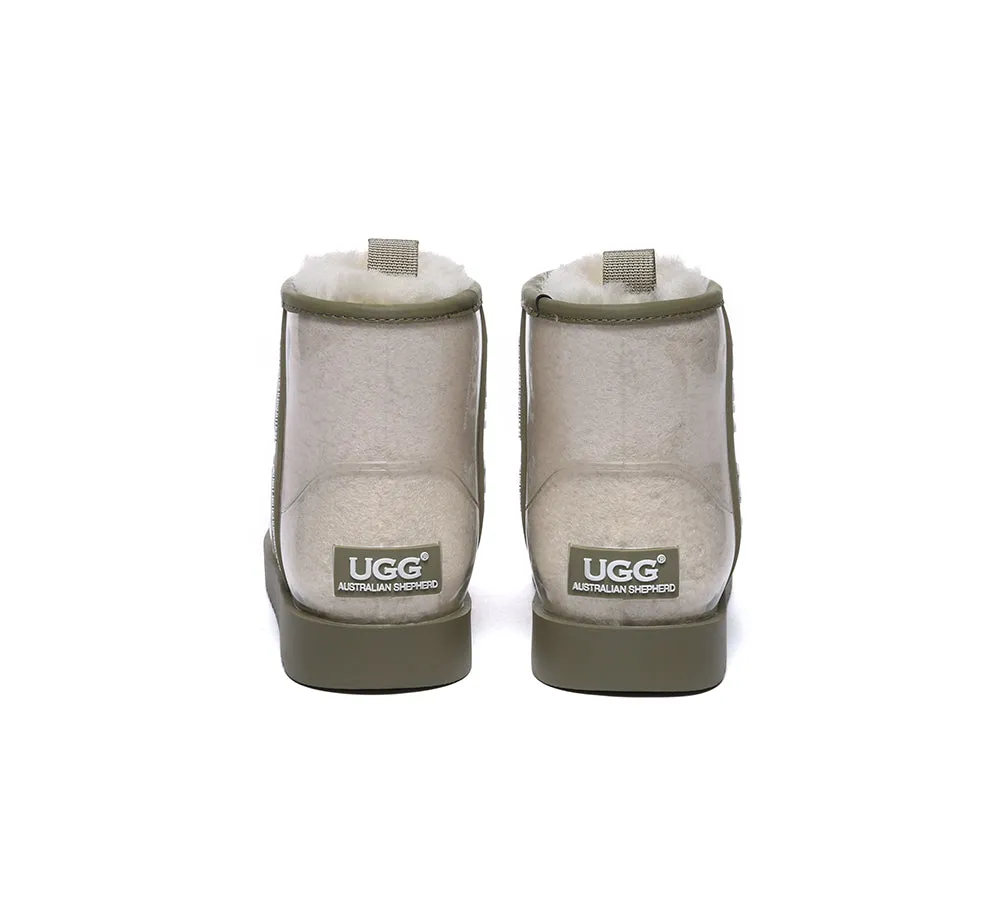 UGG Boots Women Clear Waterproof Shearling Coated Classic Ankle Boots