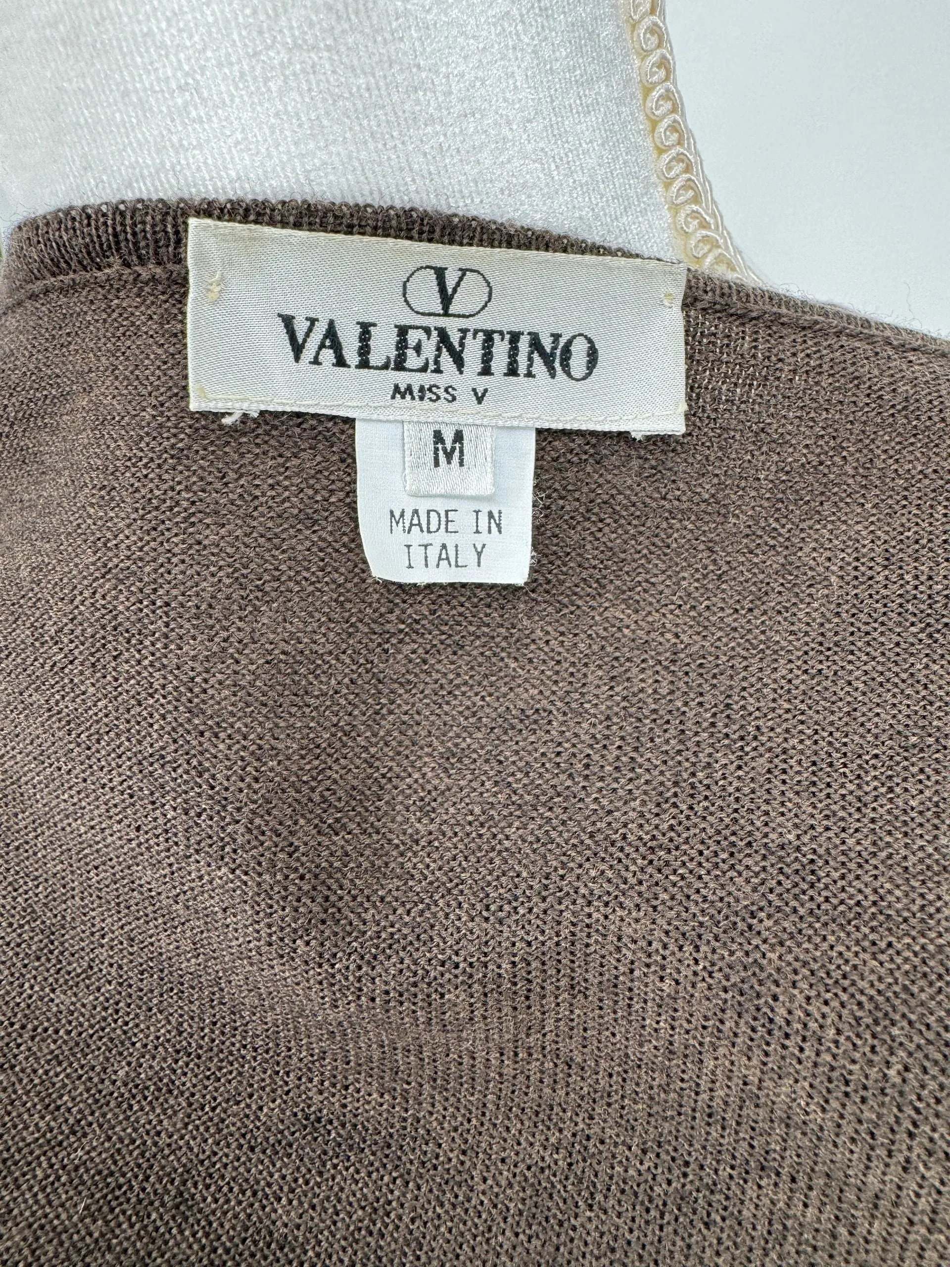 Valentino Fur Trimmed Cardigan