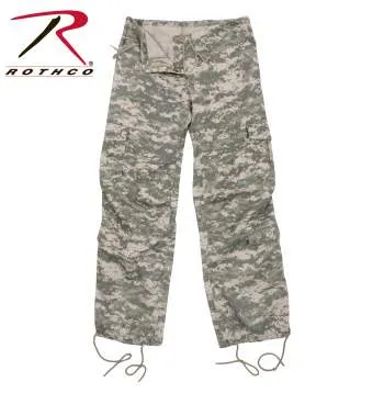 Women's Camo Vintage Paratrooper Fatigue Pants