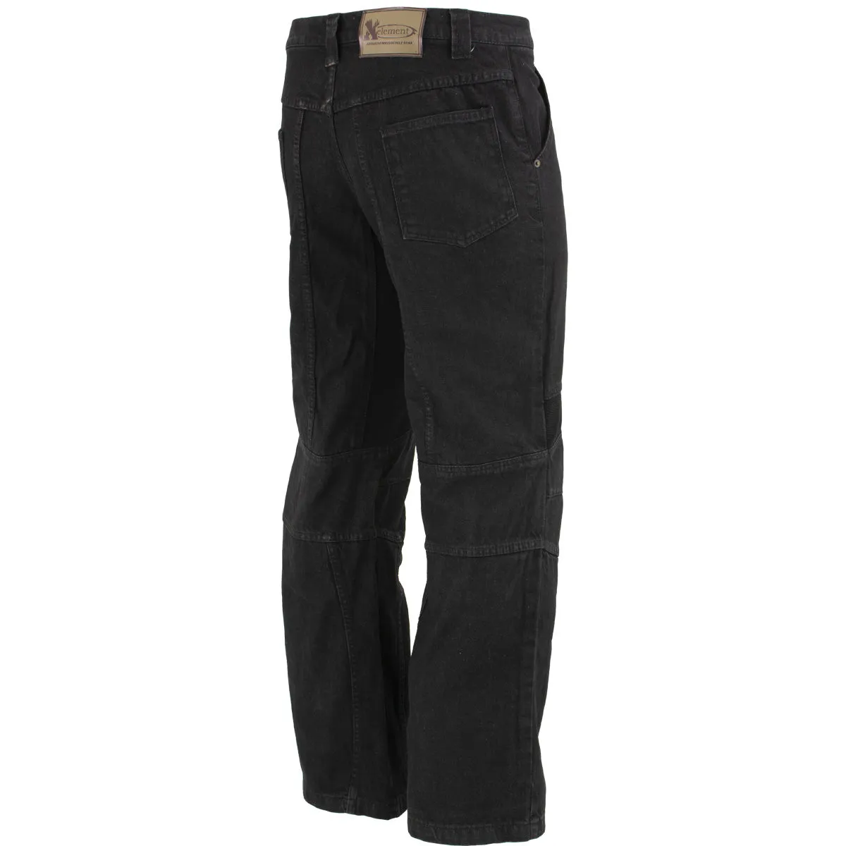 Xelement 055030 Men's Classic Fit Black Denim Motorcycle Racing Pants with X-Armor Protection